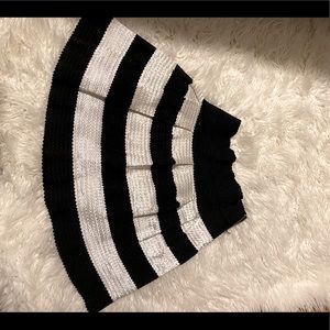 Black and white skater skirt